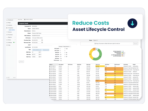 screenshot of Sassafras ITAM